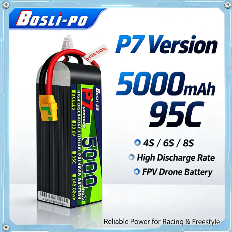 Drone Racing Battery - Batterie LiPo Boslipo P7 Version 5000mAh