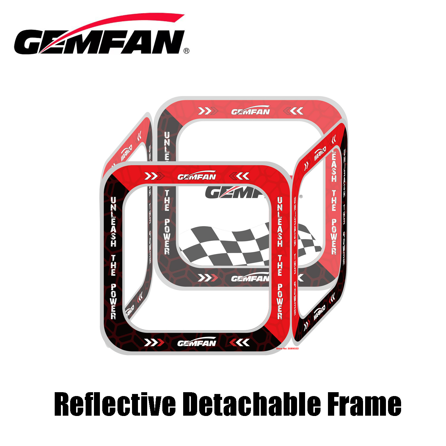 Drone Racing Flag - GEMFAN-Porte de cube de course FPV,