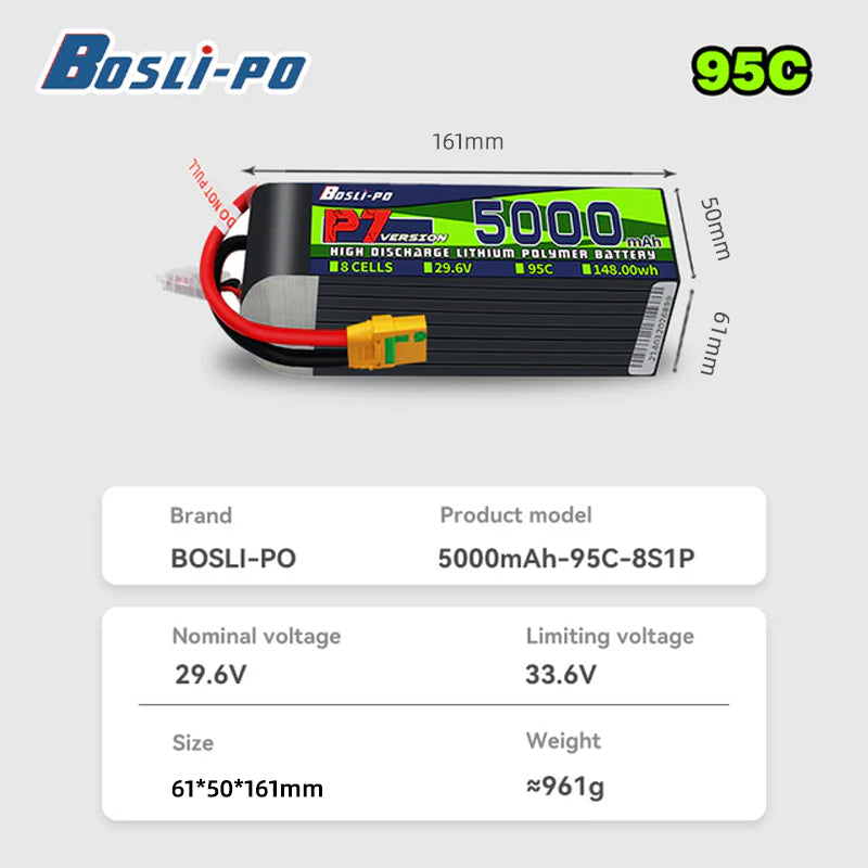 Batterie LiPo Boslipo P7 Versi - Drone Racing Battery avis et prix